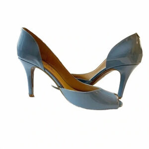 MARC FISHER Blue Patent D'Orsay Sandals Size 7